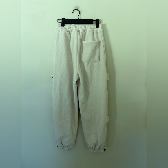 Women winter cozy fleece cuffed sweatpants adjustable waist M - Picture 5 of 7